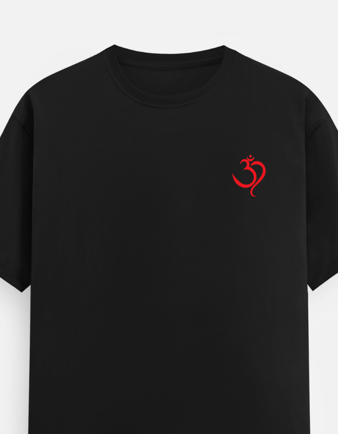 Mahadev Divine Power Oversized Black T-Shirt | Lord Shiva Graphic Back Print - Image 3