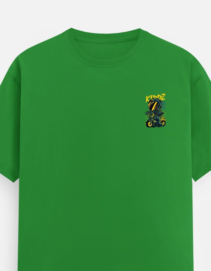 KIDZ Hyper Racer Graphic T-Shirt | Futuristic Bike Rider Back Print - Image 6
